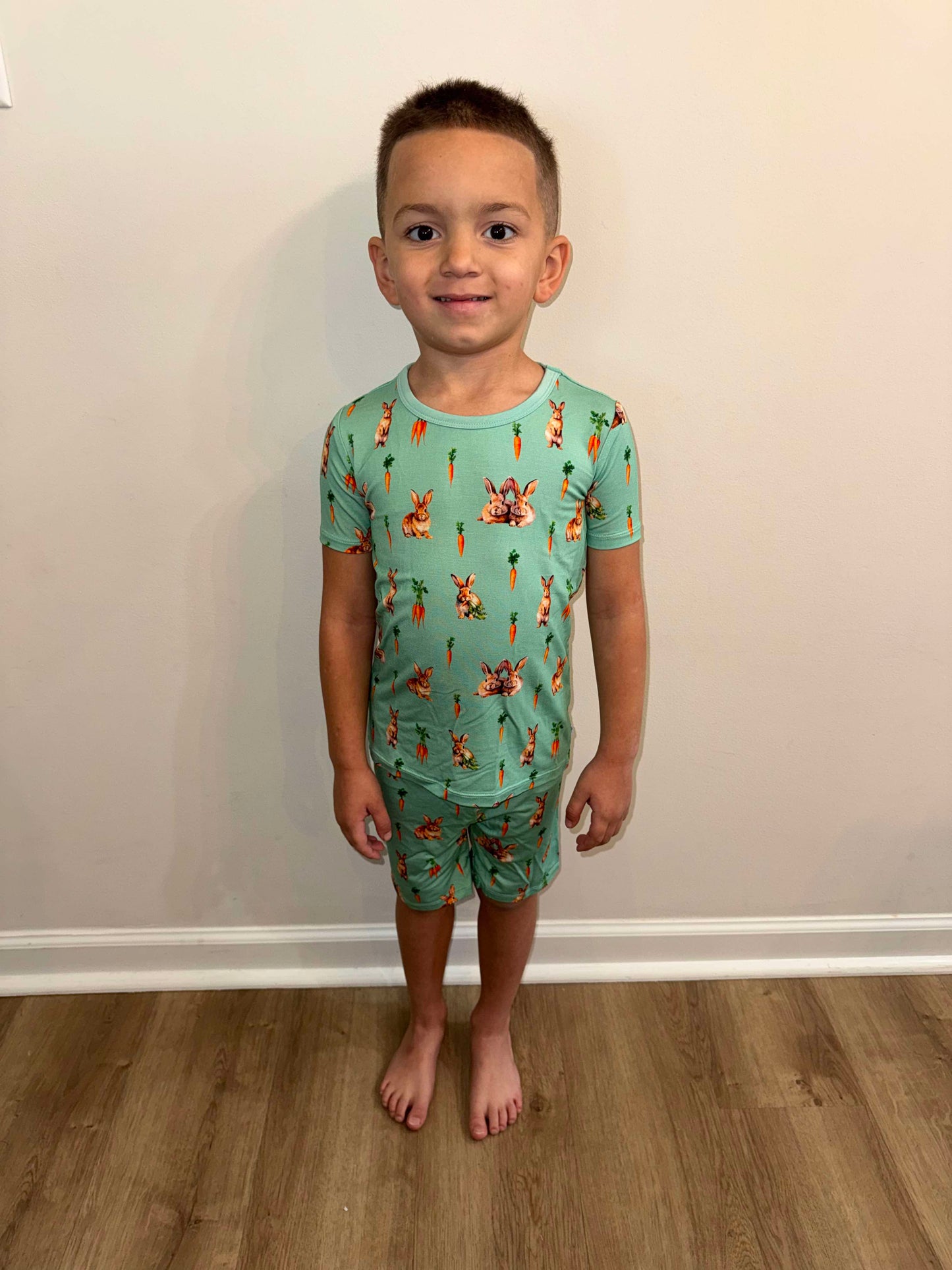 Bunny Tails and Carrot Trails 2 Piece Pajama Set