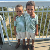 Sage Gingham Polo Shirt