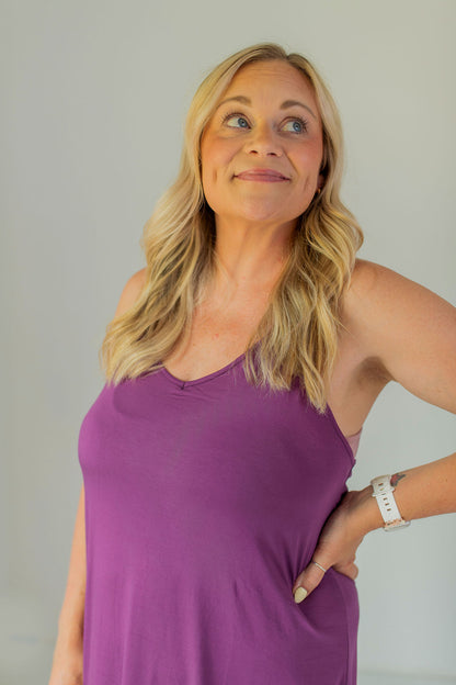 Plum Racerback Chemise