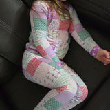Darling Patchwork 2 Piece Pajama Set