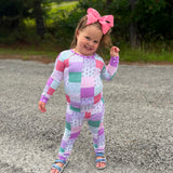 Darling Patchwork 2 Piece Pajama Set