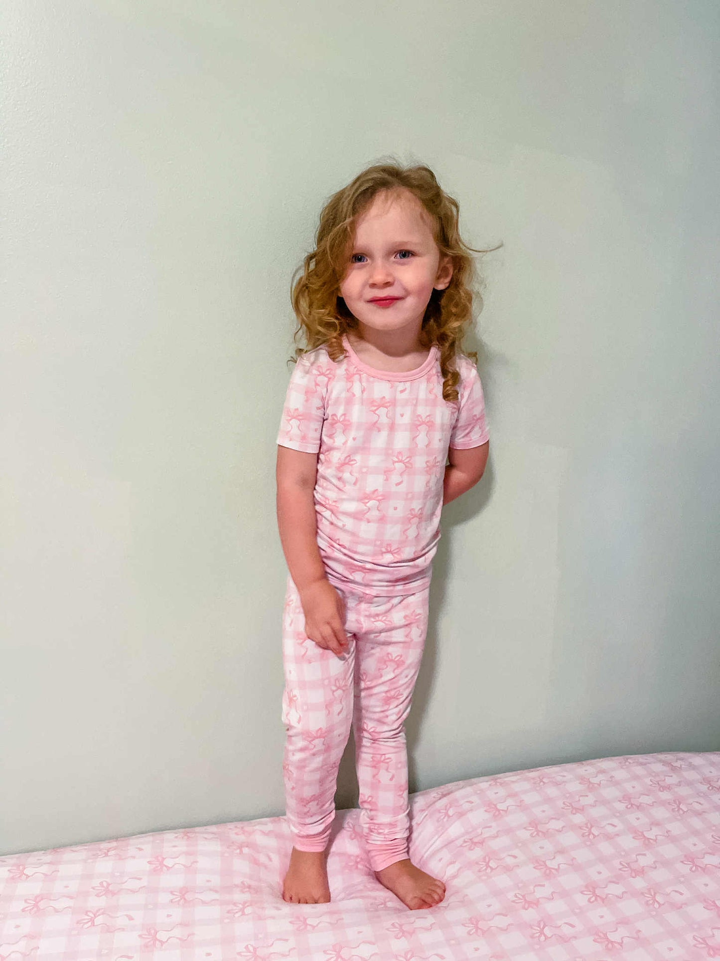 Gingham Grace 2 Piece Pajama Set