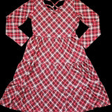 Crimson Tartan Women's Midi Dress
