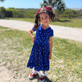 Oh My Stars Twirl Dress with Pockets & Shorts Set