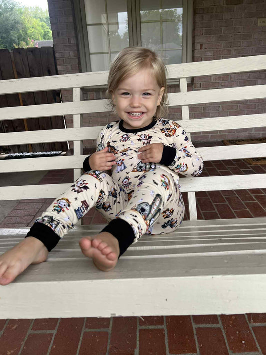 Boo At The Farm 2 Piece Pajama Set