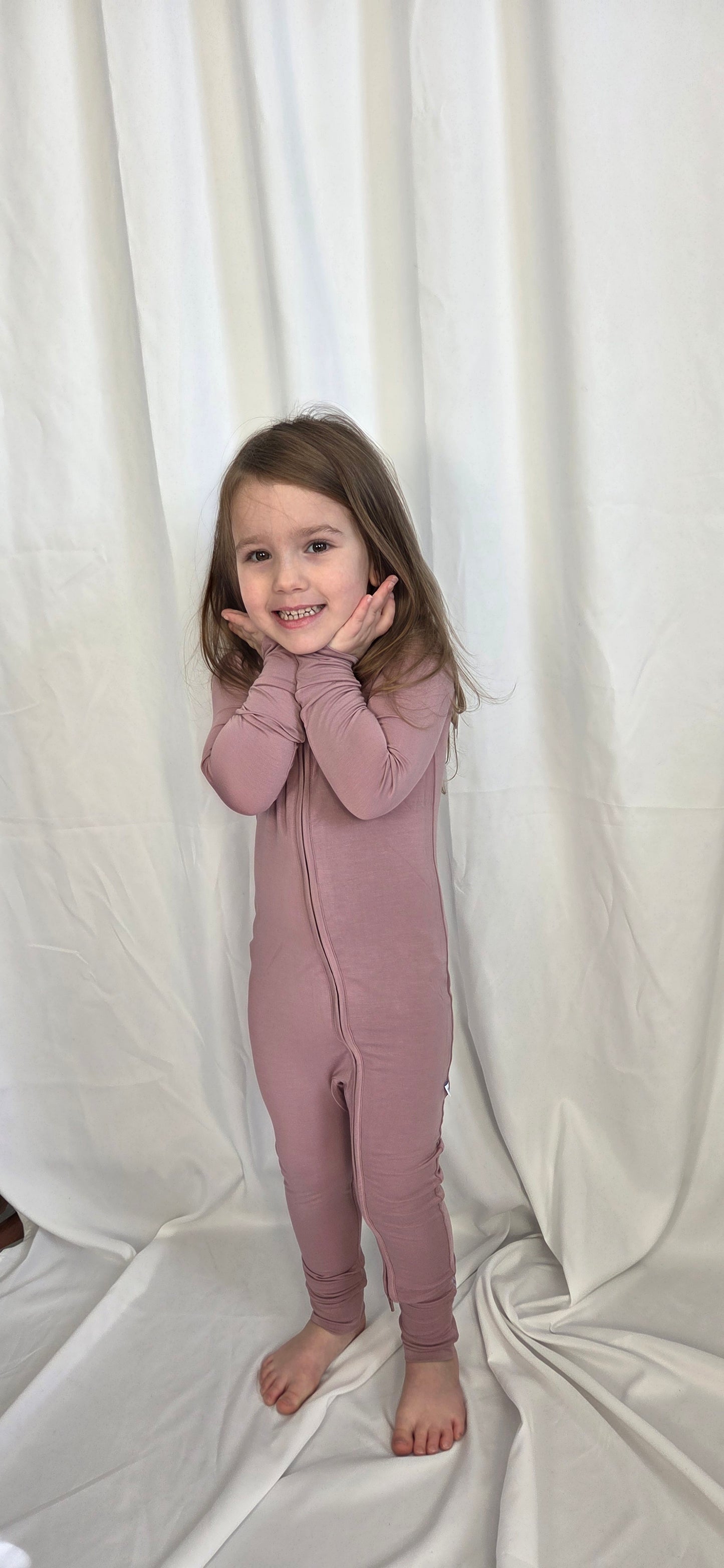 Dusty Rose Convertible Zip-Up