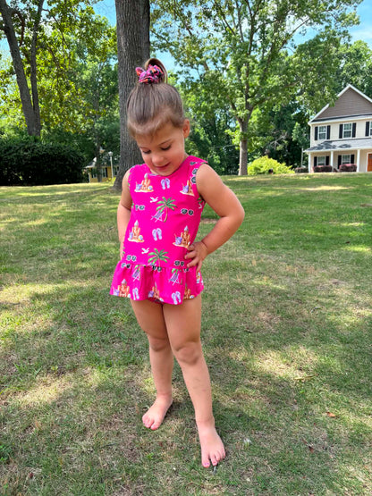 Seaside Pink Rash Guard