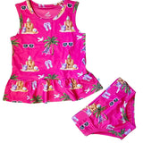Seaside Pink Peplum Tankini