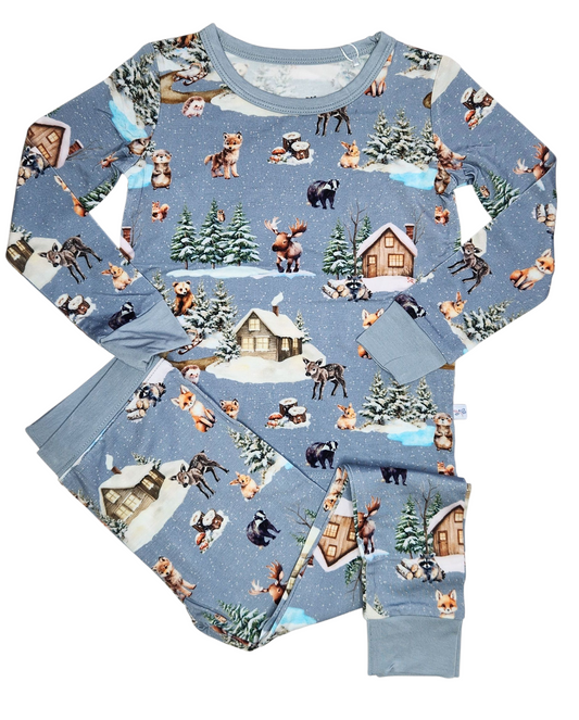 Winter Woodland 2 Piece Pajama Set