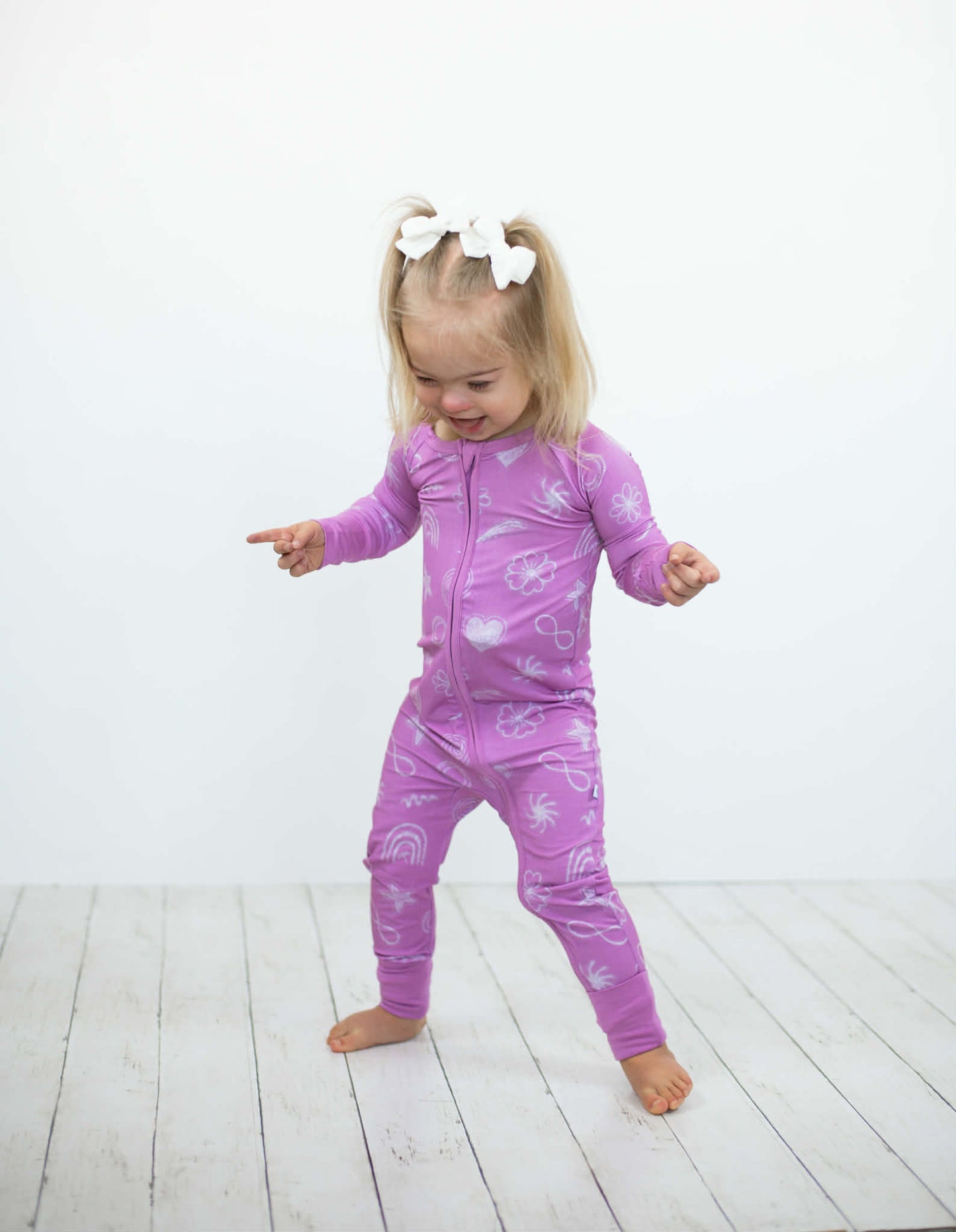 Blushing Doodles Convertible Zip-Up