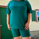 Juniper Women's Oversized Shirt and Biker Short