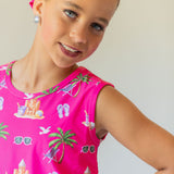 Seaside Pink Peplum Tankini