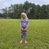 Trunks In The Clouds (Pink) 2 Piece Pajama Set