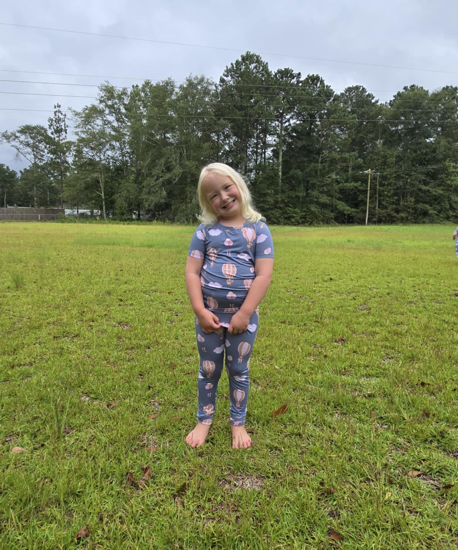 Trunks In The Clouds (Pink) 2 Piece Pajama Set