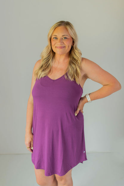 Plum Racerback Chemise