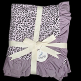 Prowl in Pink 2 Layer Blanket with Ruffle