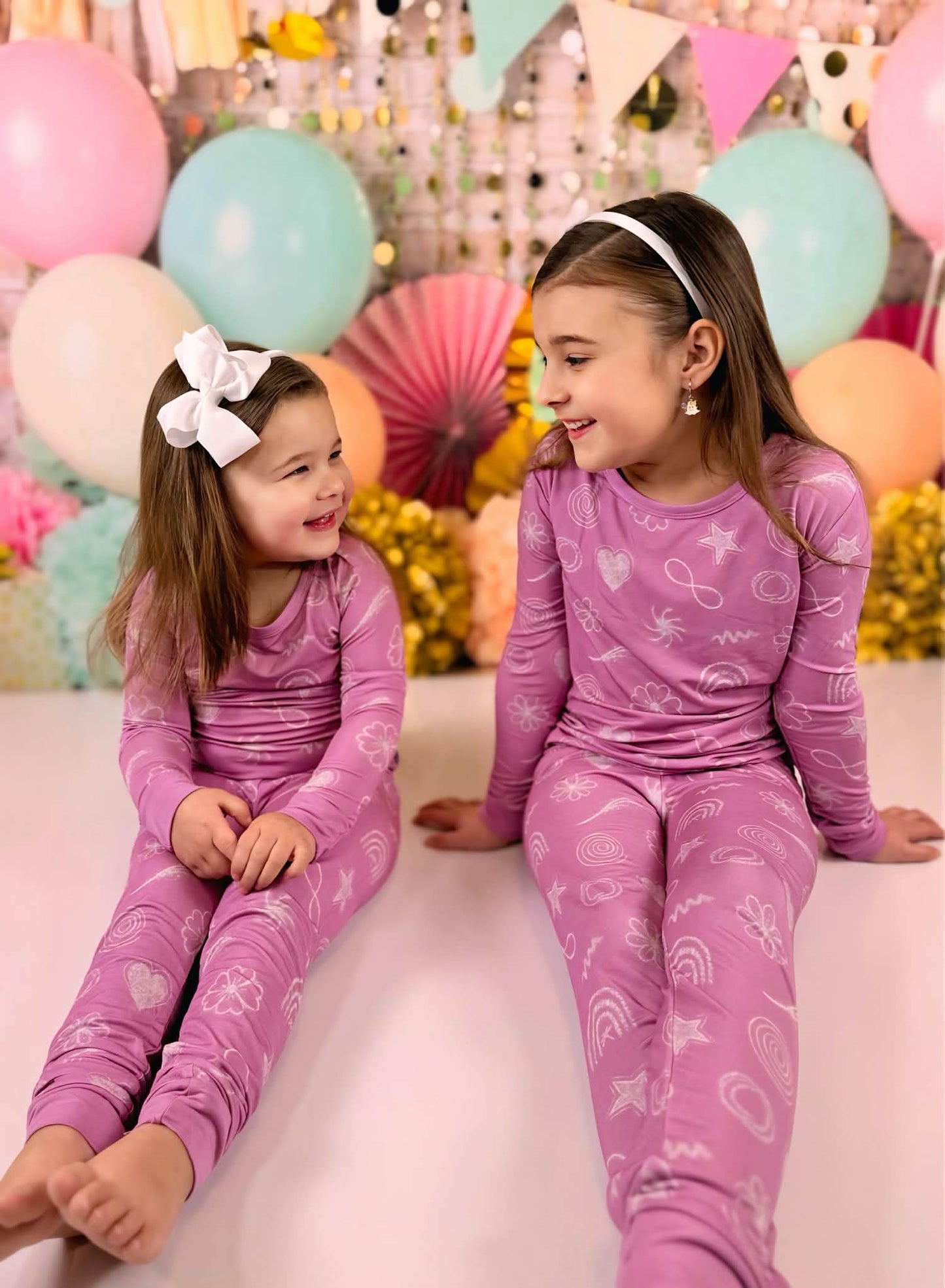 Blushing Doodles 2 Piece Pajama Set