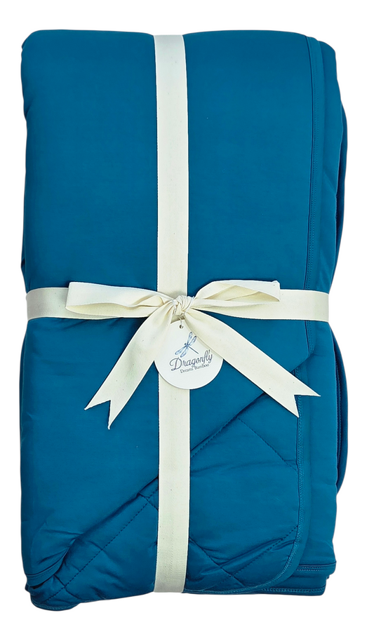 Obsidian Blue Quilted 2.5 Tog Adult Blanket