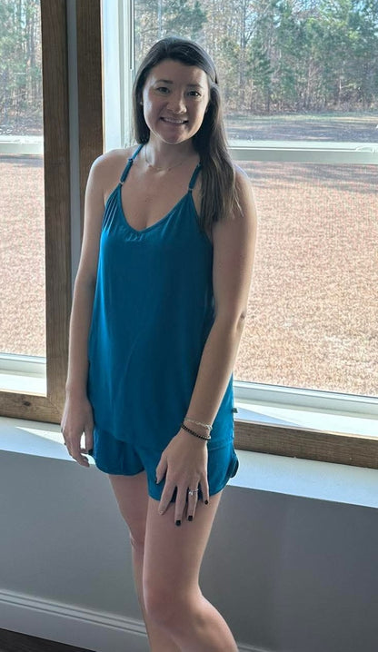 Obsidian Blue Cami and Short Set