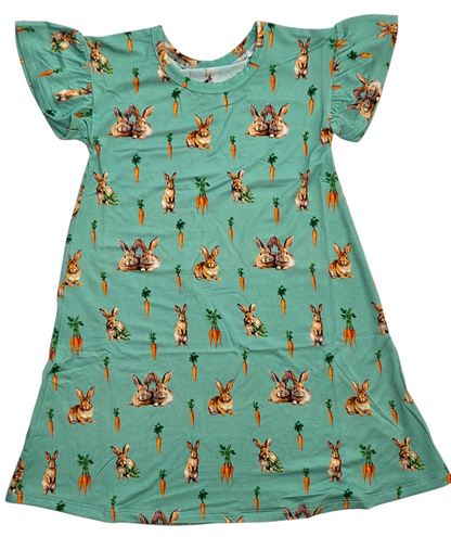 Bunny Tails and Carrot Trails Children's Gown