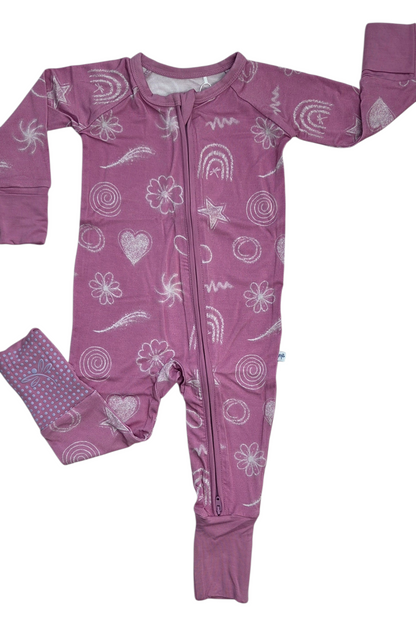 Blushing Doodles Convertible Zip-Up