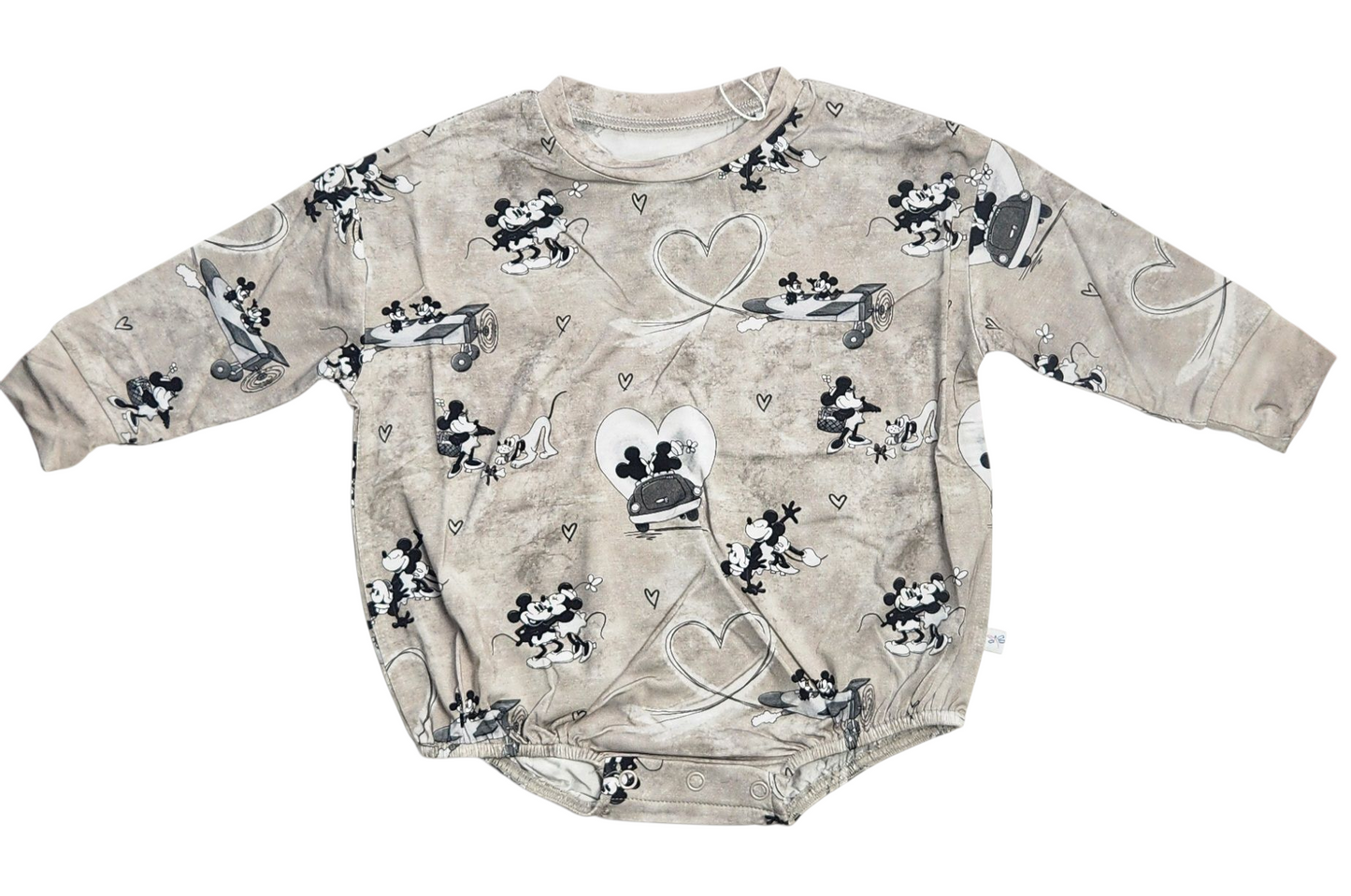 Love On The Go Long Sleeve Bubble Romper