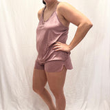 Dusty Rose Cami and Short Set