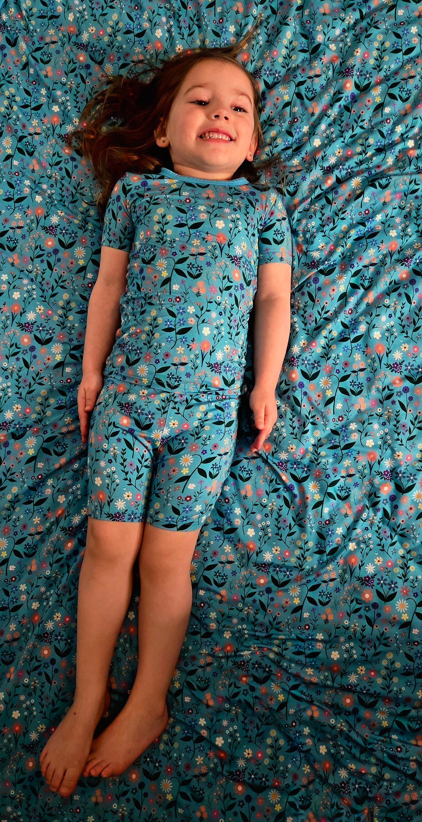 Wildflower Dreams 2 Piece Short Sleeve and Shorts Pajama Set