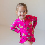 Seaside Pink Rash Guard