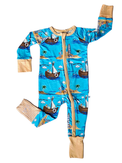Sailing Together Convertible Zip-Up