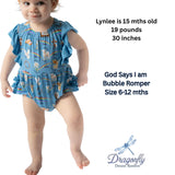 God Says I Am Bubble Romper