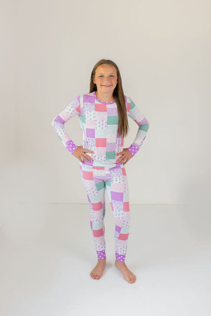 Darling Patchwork 2 Piece Pajama Set
