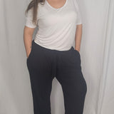 Luxe Noir Women's Wide Leg Palazzo Pant