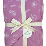 Blushing Doodles 2.5 Tog Quilted Blanket