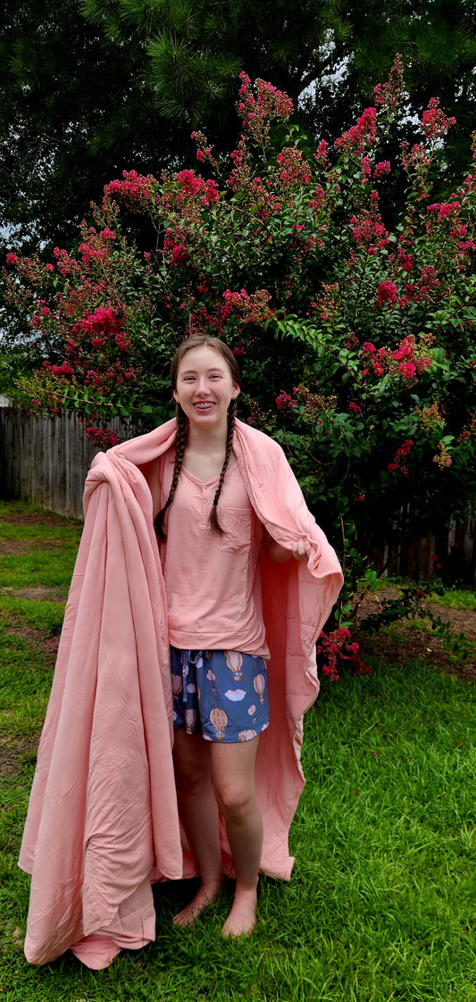 Blush 2.5 Tog Quilted Adult Blanket