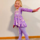 Unicorn Wishes 2 piece Peplum and Legging Set