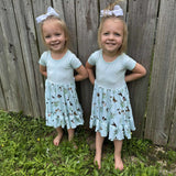 We Flock Together Twirl Dress with Pockets & Shorts Set