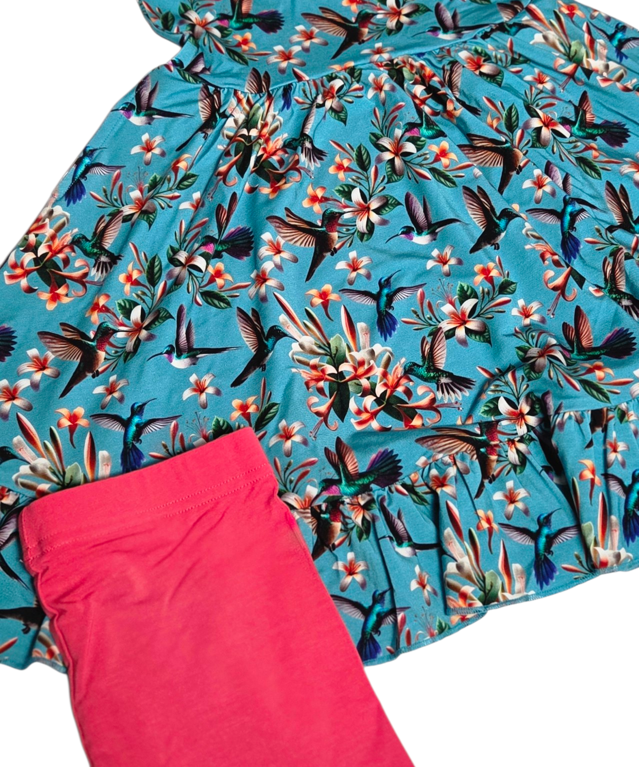 Flutter and Bloom Twirl Dress with Pockets & Shorts Set