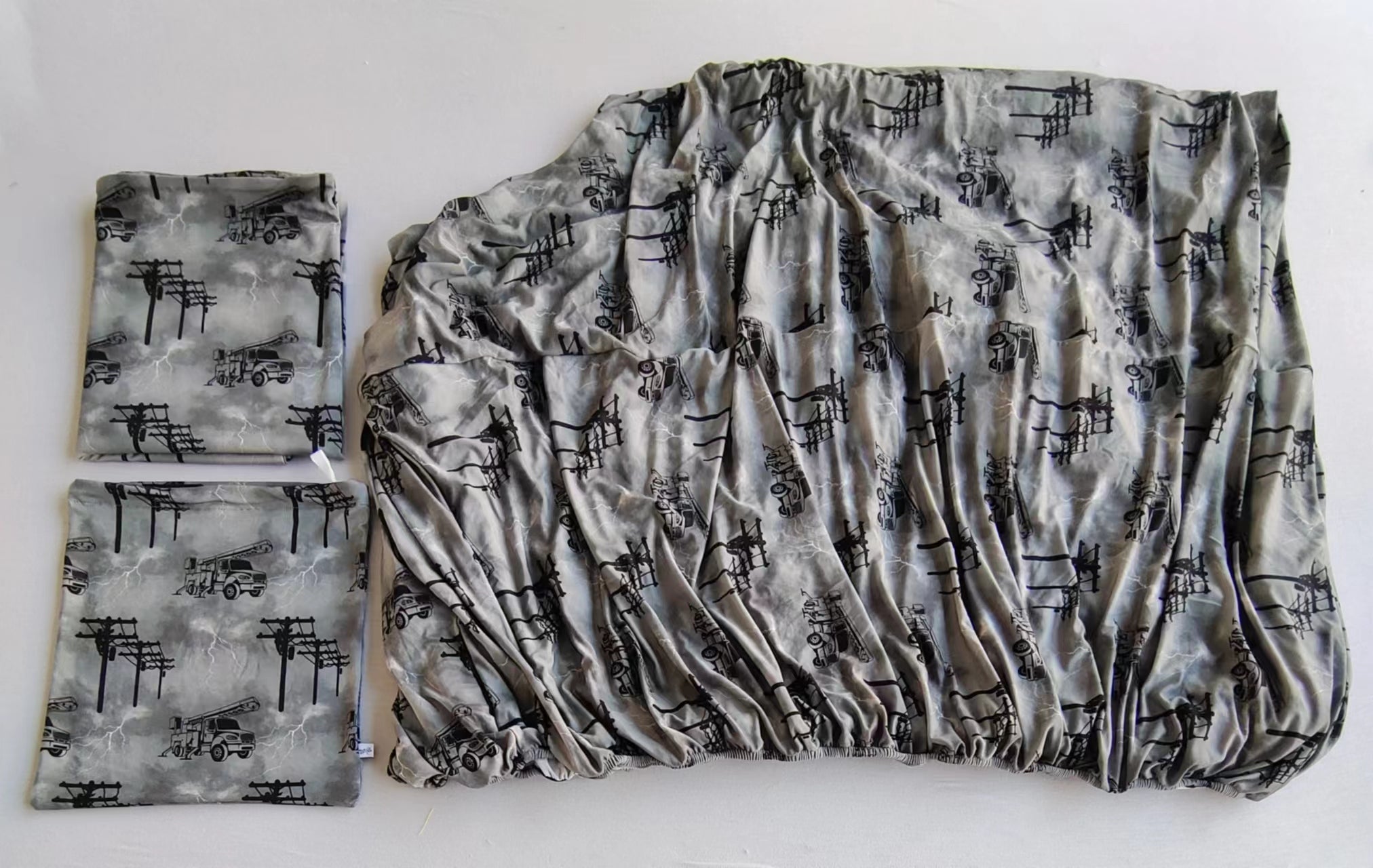 High Voltage Twin Sheet & Pillow Case