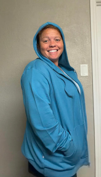 Ocean Blue Full Zip