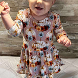Blushing Harvest 2 piece Peplum and Legging Set