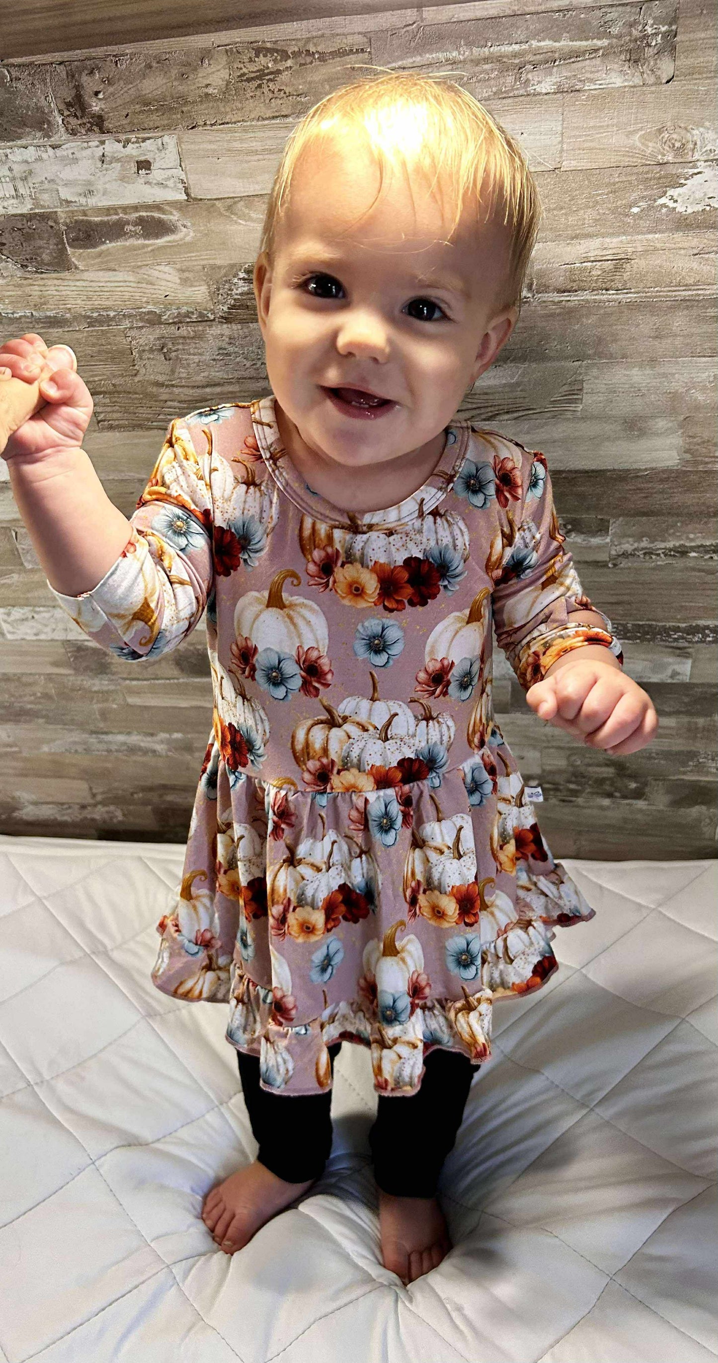 Blushing Harvest 2 piece Peplum and Legging Set