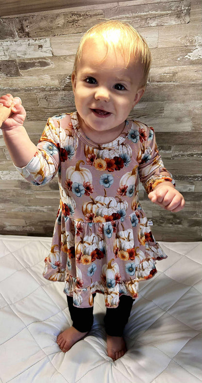 Blushing Harvest 2 piece Peplum and Legging Set