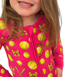 Bows At Bat Convertible Zip-Up