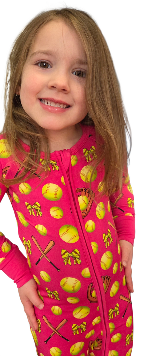 Bows At Bat Convertible Zip-Up