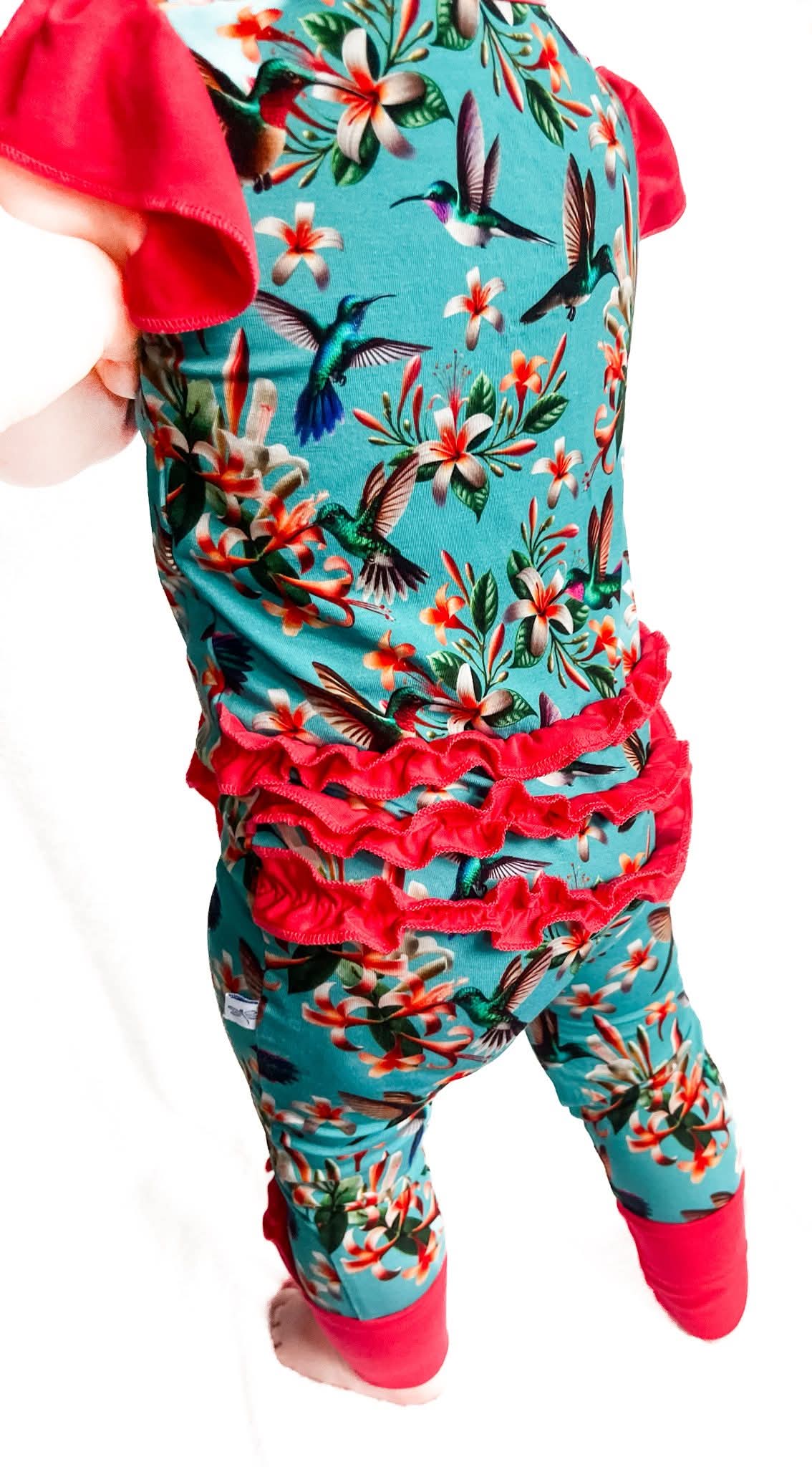 Flutter and Bloom Ruffle Sleeve Romper