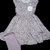 Prowl in Pink Twirl Dress with Pockets & Shorts Set