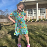 Buzzing Blooms Twirl Dress & Shorts Set