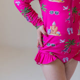 Seaside Pink Rash Guard