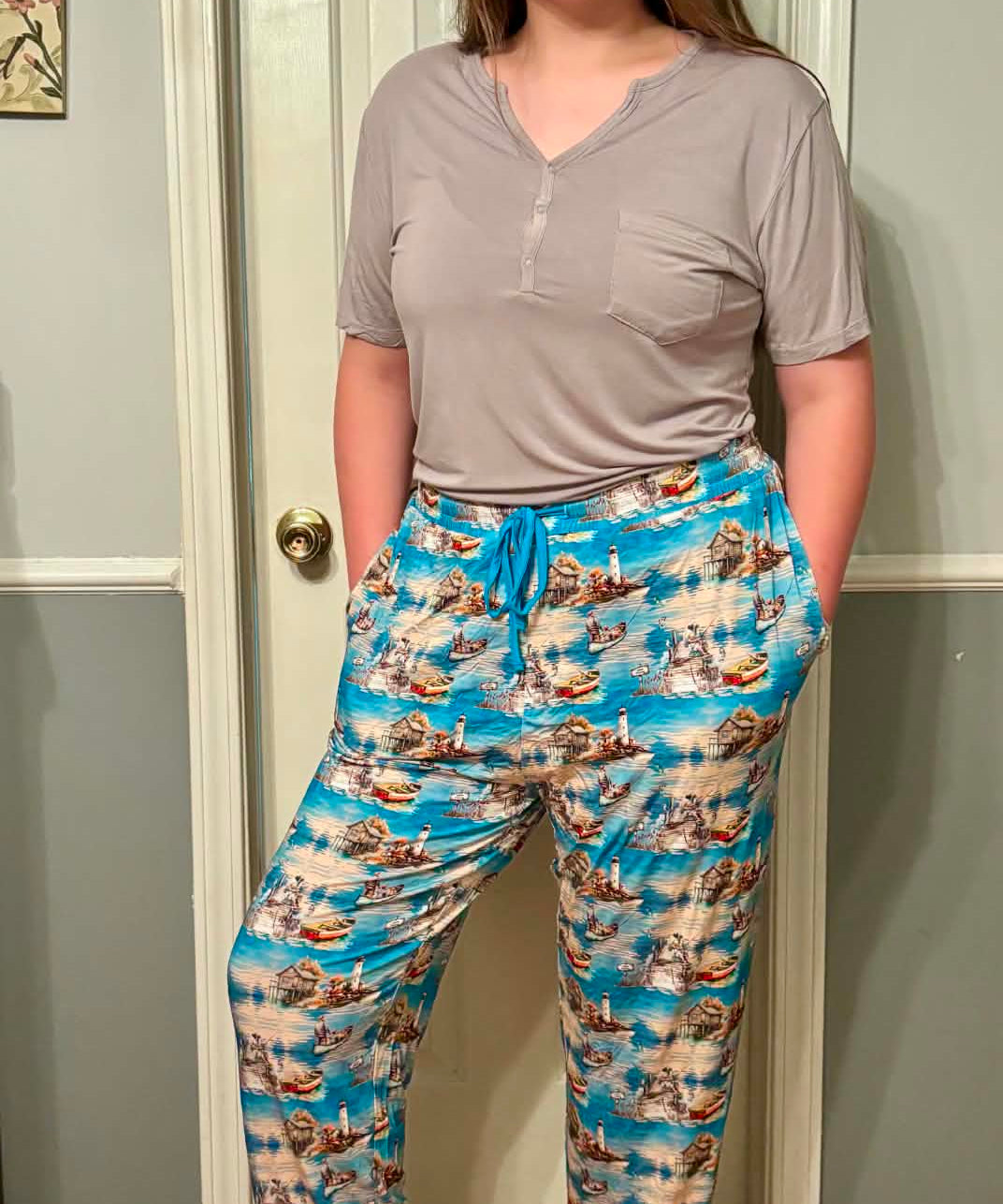 Harbor Of Memories Lounge Pant (wide leg style)